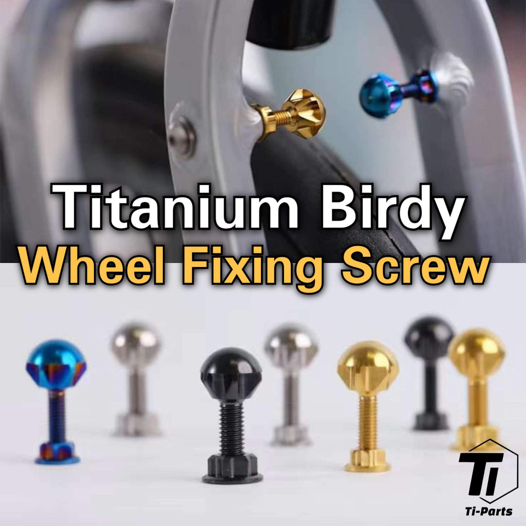 Titanium Birdy Radstopper | Radbefestigung vorne und hinten Radstopper-Set Ti-Parts Ridea H&amp;H | Titanium der Güteklasse 5, Singapur