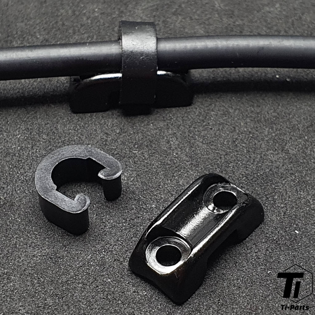 Aluminium kabelholder C klip | Ramme kabel slangeholder | Til bremseskifterkabelslange | Motorcykelgrus af stål i aluminium