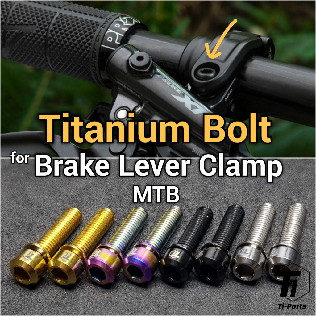 Titanbult för MTB-bromsspaksklämma | Shimano SRAM M9120 M8120 M9000 M8000 | Titanium Screw Grade 5 Singapore