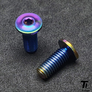 4pcs Boulons De Tige De Vélo, Vis De Fixation En Alliage De Titane M5x15 Avec Rondelles Pour VTT étrier De Frein Vélos Vtt 4pcs Boulons De Tige De Vélo, Vis De Fixation En Alliage De Titane M5x15 Avec Rondelles Pour VTT étrier De Frein Vélos Vtt
