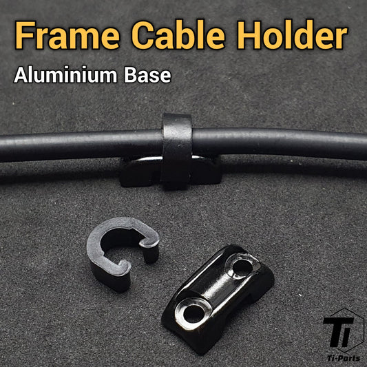 Hliníkový držák kabelu C klip | Držák kabelové hadice rámu | Pro hadici lanka brzdového řazení | Ocelový hliníkový silniční štěrk