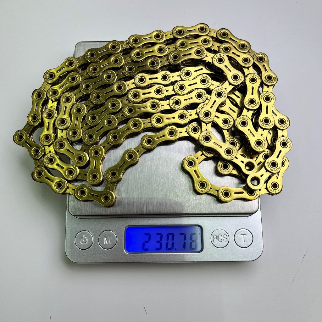 YBN 11 Speed Chain 120 Link with Power Lock for Shimano Sram Campagnolo, Gold, ST1752 YBN 11 Speed Chain 120 Link with Power Lock for Shimano Sram Campagnolo, Gold, ST1752