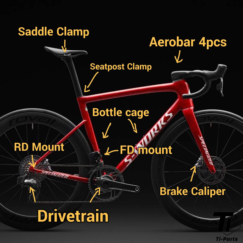 Titanium Upgrade for Tarmac SL8 Specialized Sworks Shimano Dura