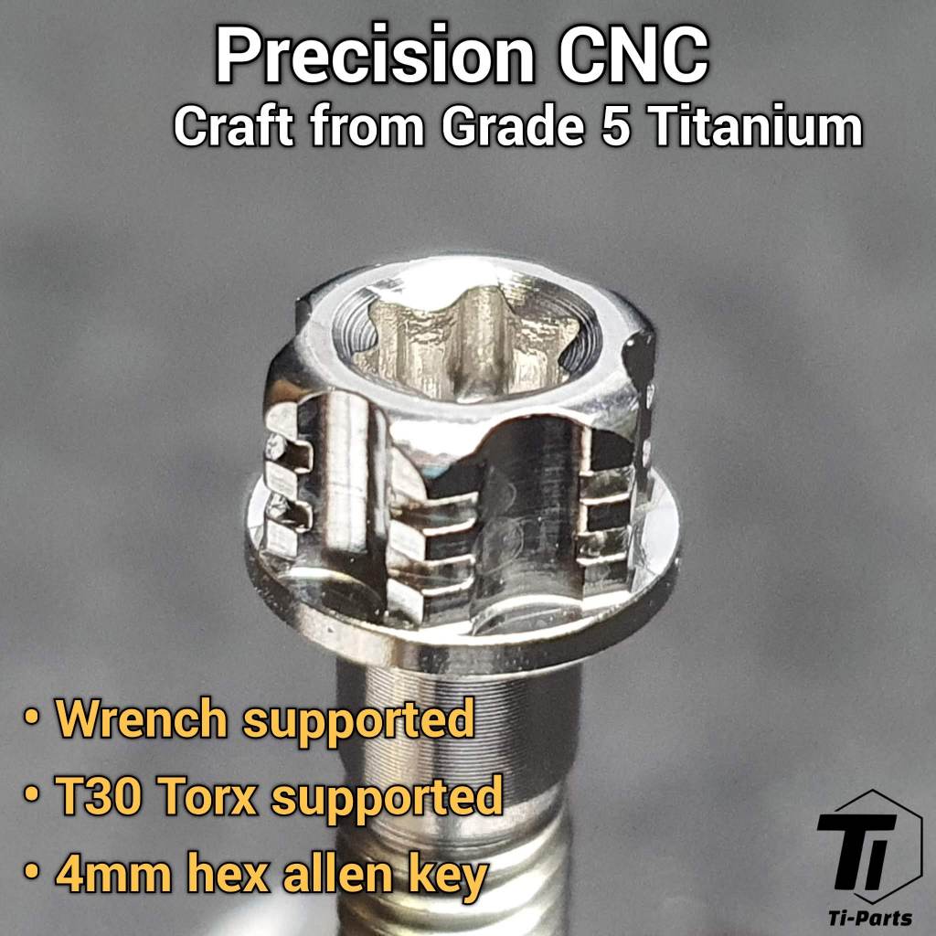 Titanový šroub pro seřizovací šroub sedlové objímky SL8 TCR | Sworks Specialized Giant Propel Defy | Titanová špička třídy 5