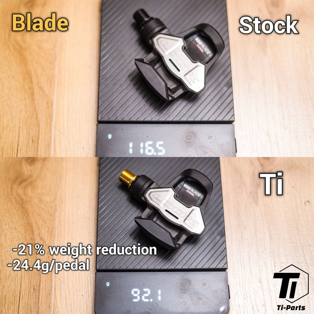 Eje de titanio para pedal Look | Keo 2 Max Blade Carbono Cerámica Ti | Titanio grado 29 Singapur