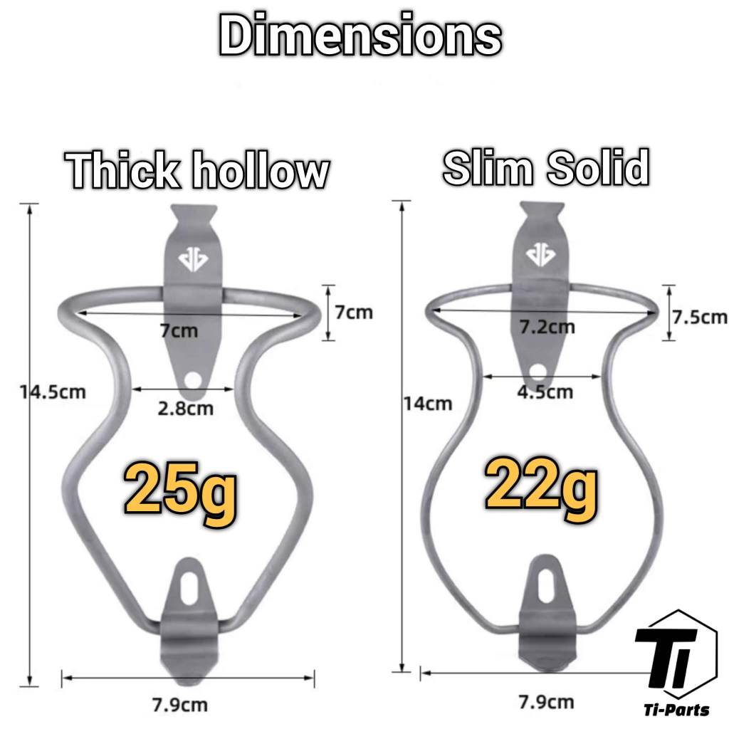 Titanium Hollow Bottle Cage Light Weight for Roadbike Gravel MTB Tour Ti Parts Titanium