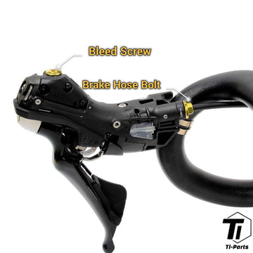 Viti In Titanio Per Bloccaggio Tubo Flessibile Cambio SHIMANO R8020 R8070 R8170 R9170 - Foto 3