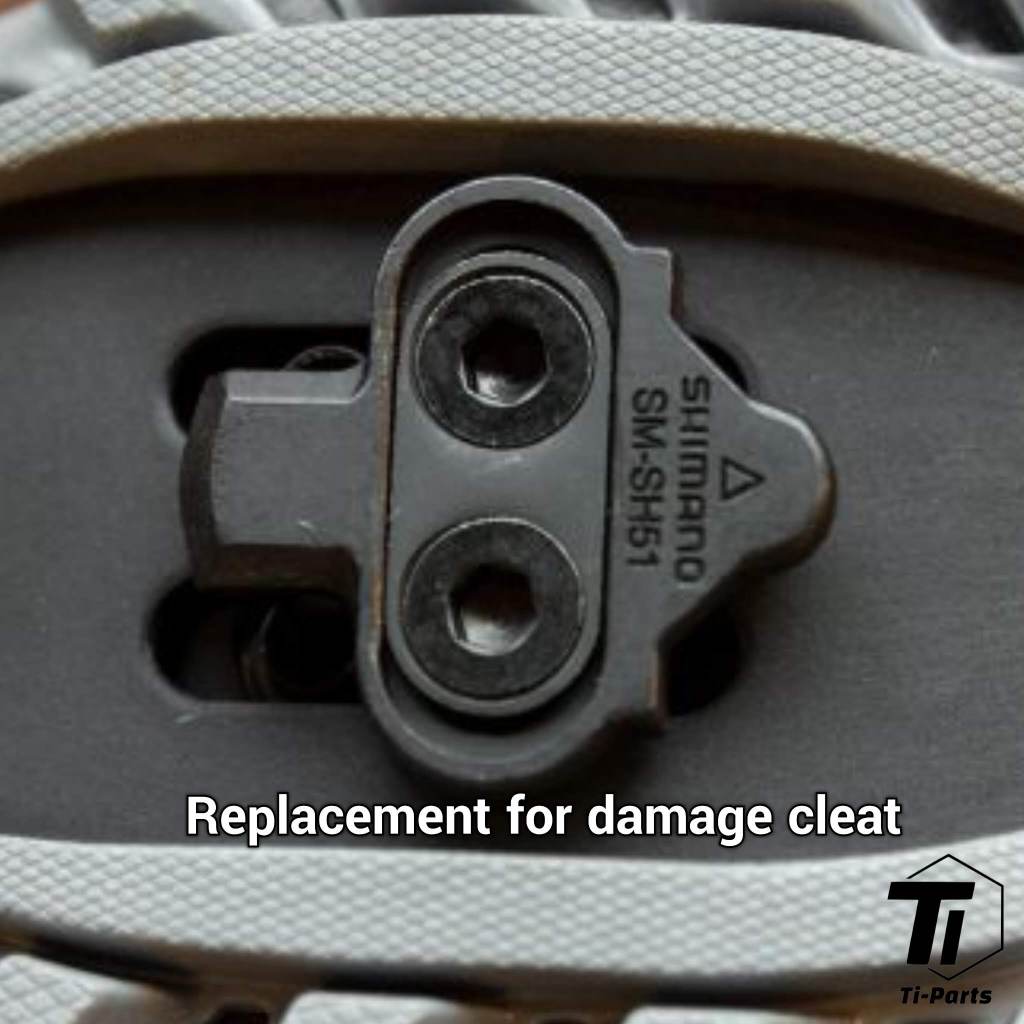 Placa de tornillo de cala SPD de titanio | Kit de actualización de calas para zapatillas Shimano MTB | Tornillo de titanio grado 5 Singapur
