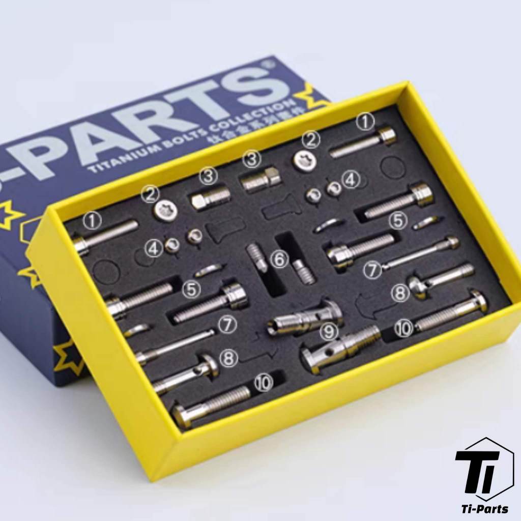 Kit de atualização Titanium TRP DHR EVO | Parafuso da pinça da alavanca do freio Tektro Ti grau 5 Singapura