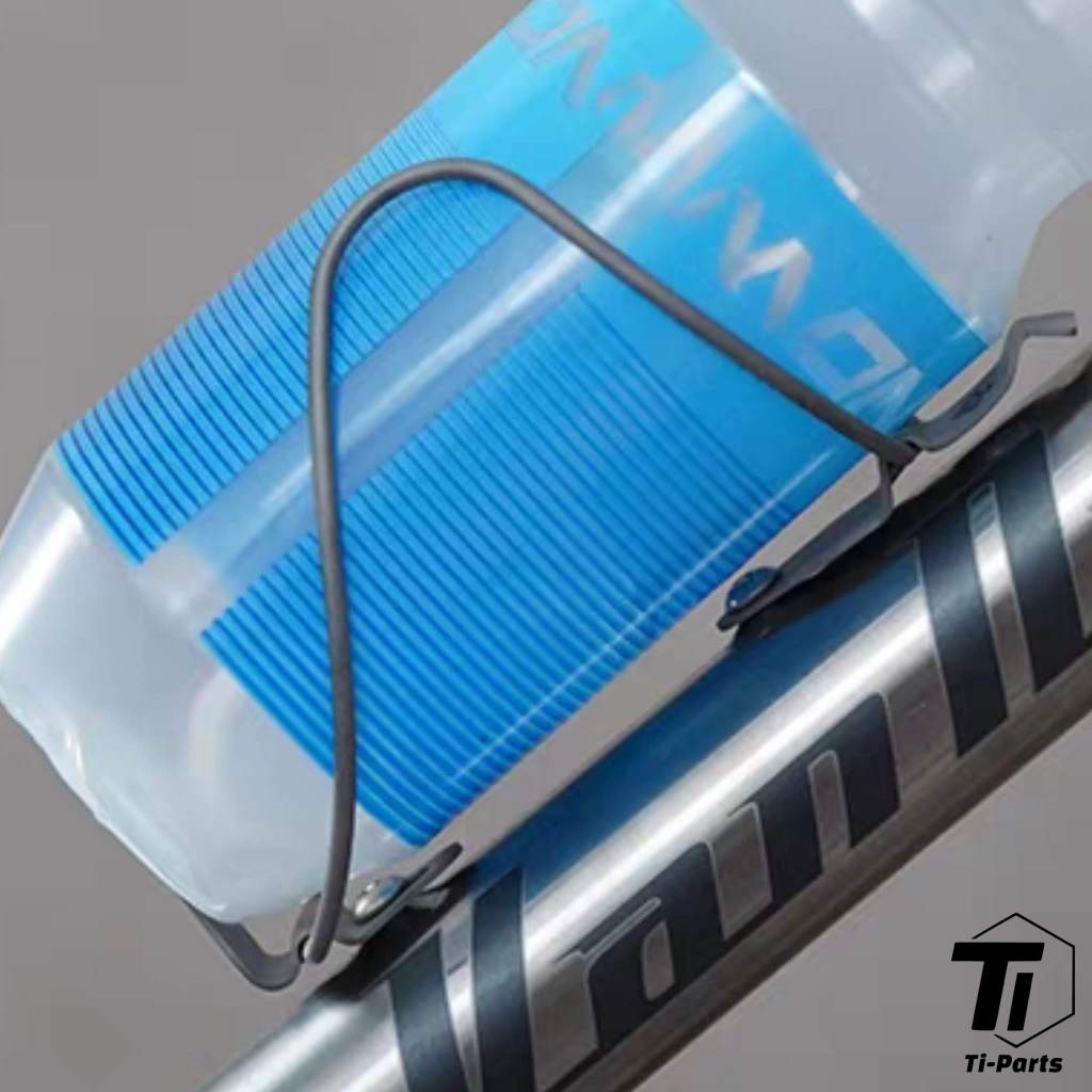 Hohler Flaschenhalter aus Titanium | Leichtes Gewicht für Rennrad, Schotter, MTB, Touring, stabiler Bidon-Halter, Rad, Singapur
