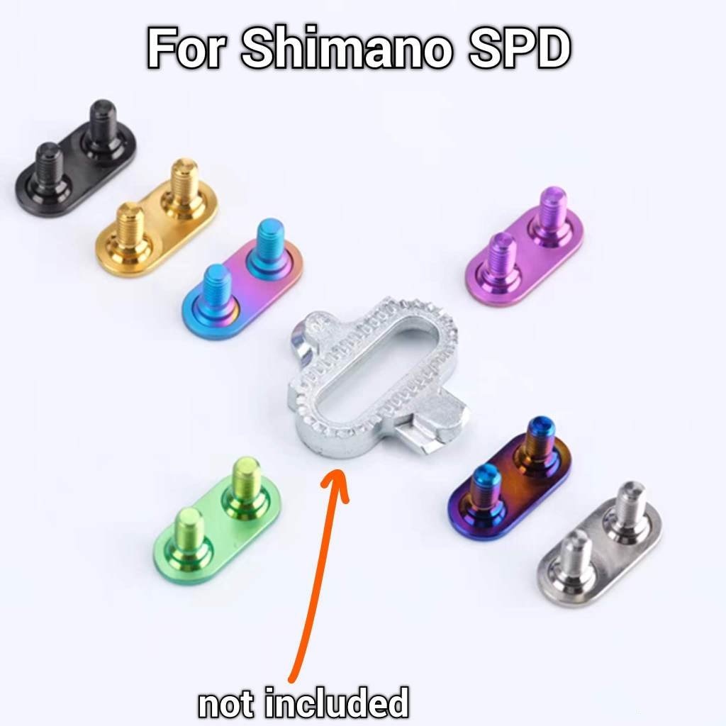 Titanium SPD schoenplaatschroefplaat Shimano MTB schoenplaat upgradekit Ti Parts Titanium