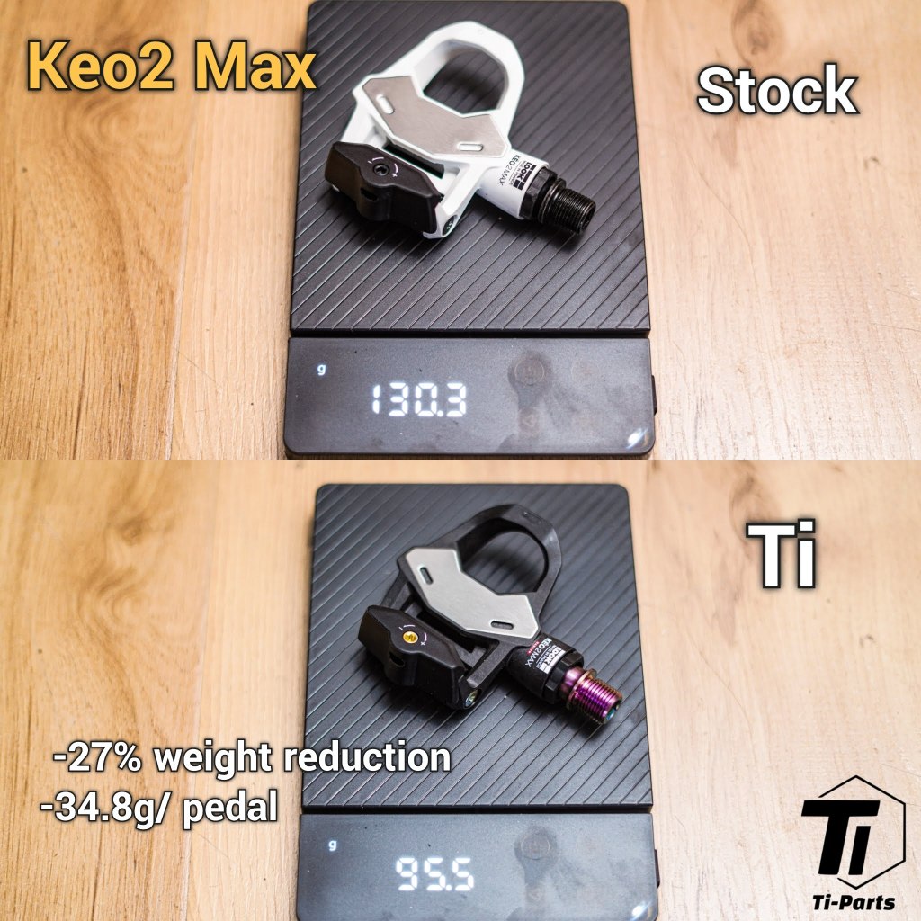 Eje de titanio para pedal Look | Keo 2 Max Blade Carbono Cerámica Ti | Titanio grado 29 Singapur