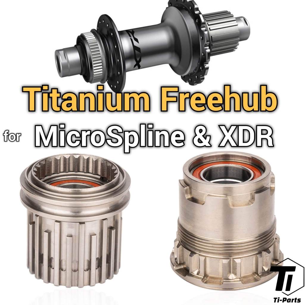 Cuerpo de rueda libre de titanio para Microspline y XDR | Rueda libre Ti para Shimano y SRAM | Cubo de rueda de 11 a 12 años