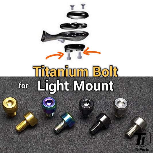Titanium Screw for Roval Rapide Computer Mount Alpinist| Light GoPro base mount screw | Grade 5 Titanium Singapore Tipar