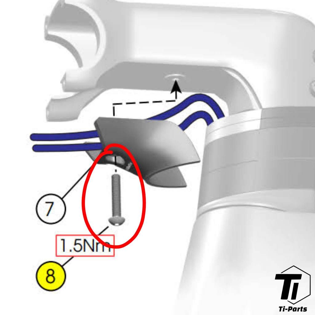 Titanium opgraderingssæt til Trek Domane SL SLR MY23 | Gen4 AXS Dura Ace | Grade 5 Titanium Bolt Screw Singapore