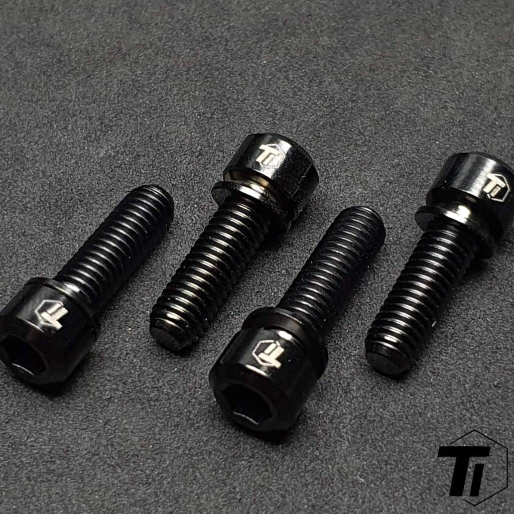 Ti-Parts titanium stem bolts for Pinarello MOST Tiger Alu stem