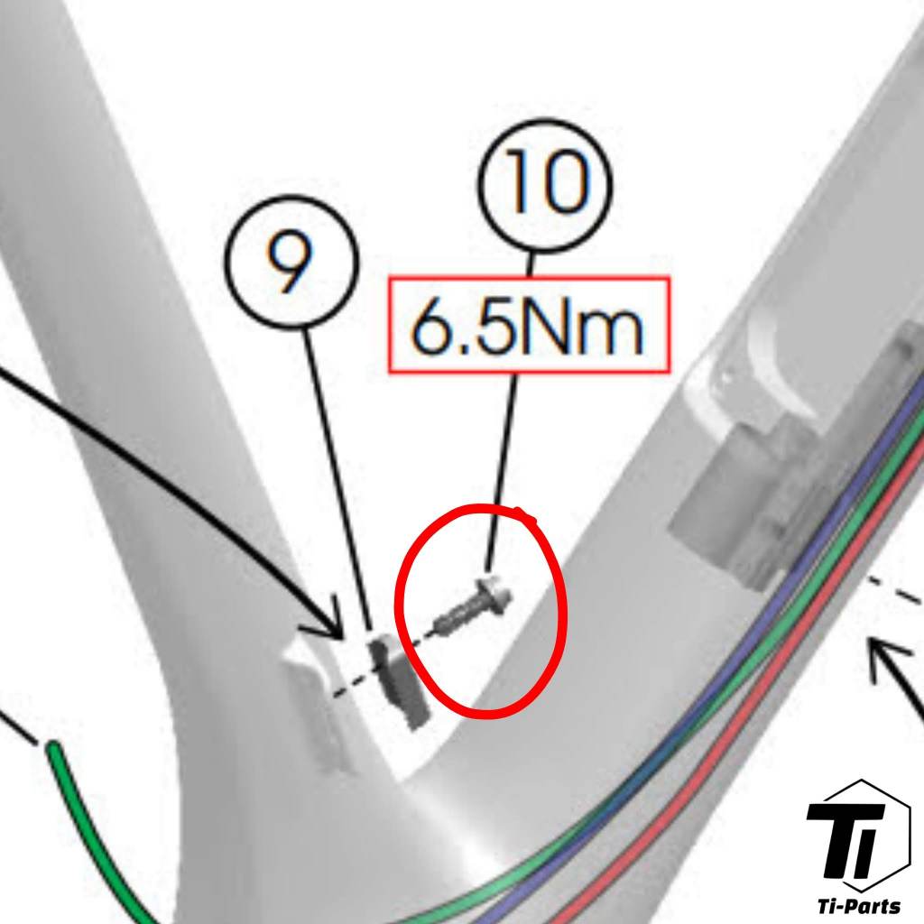 Kit de actualización de titanio para Trek Domane SL SLR MY23 | Gen4 AXS Dura Ace | Tornillo de titanio grado 5 Singapur