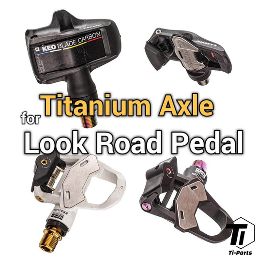 Eixo de titânio para pedal Look | Keo 2 Max Blade Carbono Cerâmico Ti | Grau 29 Titânio Singapura
