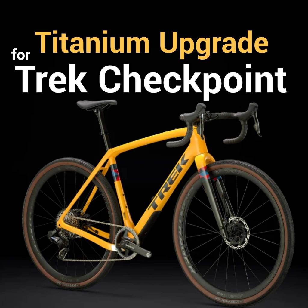 Titanium-upgrade voor Trek Checkpoint| SL spiegelreflex MY23 | Framegat Schroefafdichting Bovenbuis Onderbuis Bagagerekbout Schroef | Gr