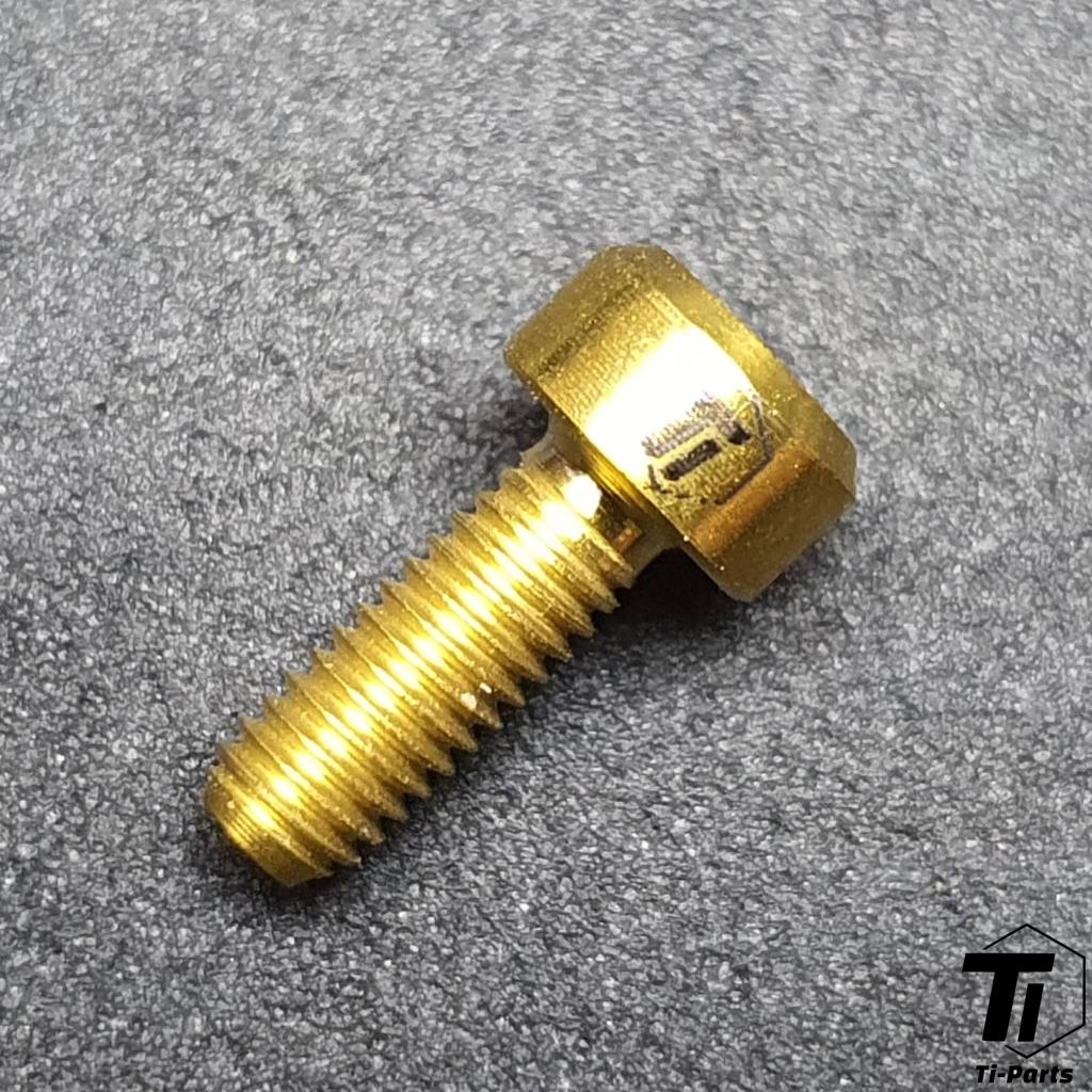 Titanium Fox FIT4 vijak poklopca amortizera | Gornja kapica Grip2 Okretni vijak 34 36 Vilica | Titanijski vijak 5. stupnja Singapur