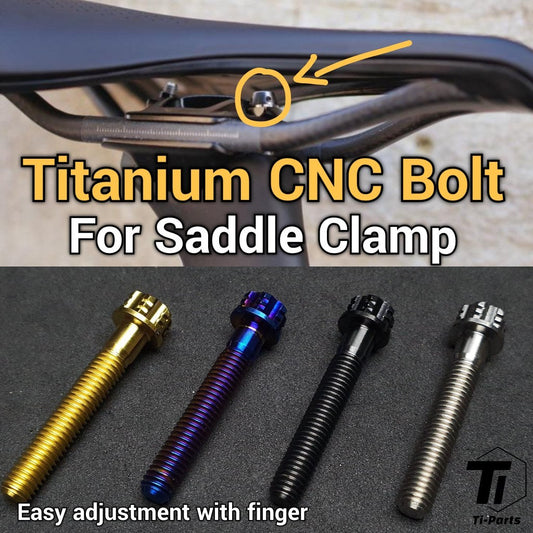 Perno de titanio para abrazadera de sillín Tornillo de ajuste SL8 TCR | Sworks Specialized Giant Propel Defy | Punta de titanio grado 5
