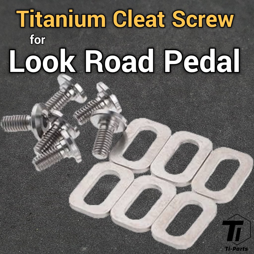 Titanium Look Cleat csavarkészlet | Road Pedal Keo 2 Max Blade | 5. fokozatú titán Szingapúr