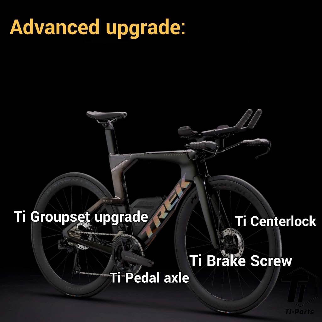 Trek Speed Concept MY22 フルバイク ソリューションのチタン アップグレード |海水・汗による腐食に強い アフター錆にも強い
