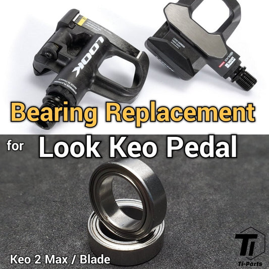 Kit de substituição de rolamento de pedal Look | Lâmina de carbono Keo 2 Max | Rolamento metálico de alta precisão com vedação metálica