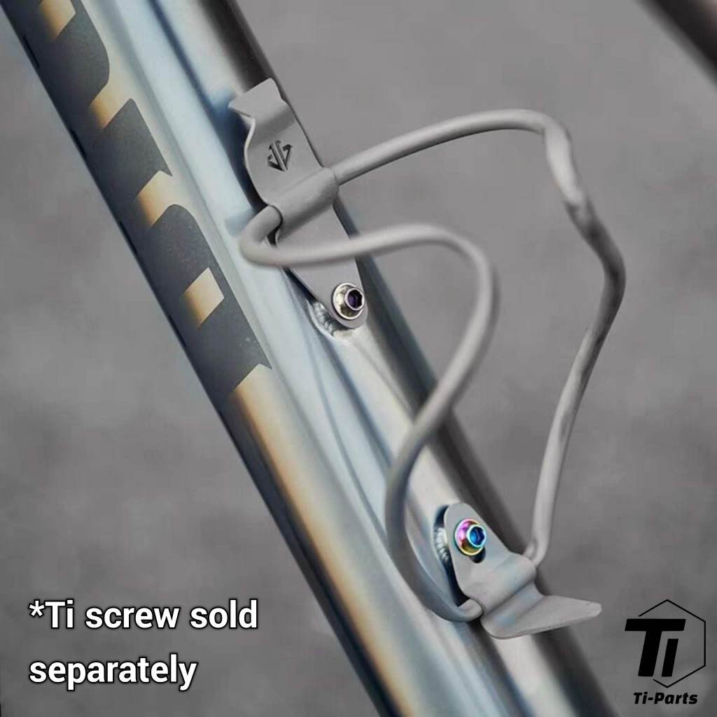 Titanium hult flaskebur | 22g 25g hul letvægts til landevejscykel Grus MTB Touring Stærk Solid Bidon holder cykel Singapore