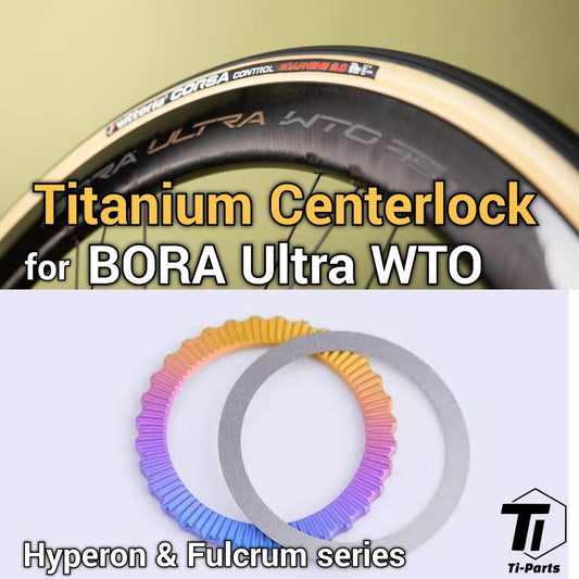 Anillo Centerlock de titanio para BORA Ultra WTO Campagnolo Hyperon Fulcrum Racing Zero Carbon Upgrade | Anillo de bloqueo del cubo de la rueda