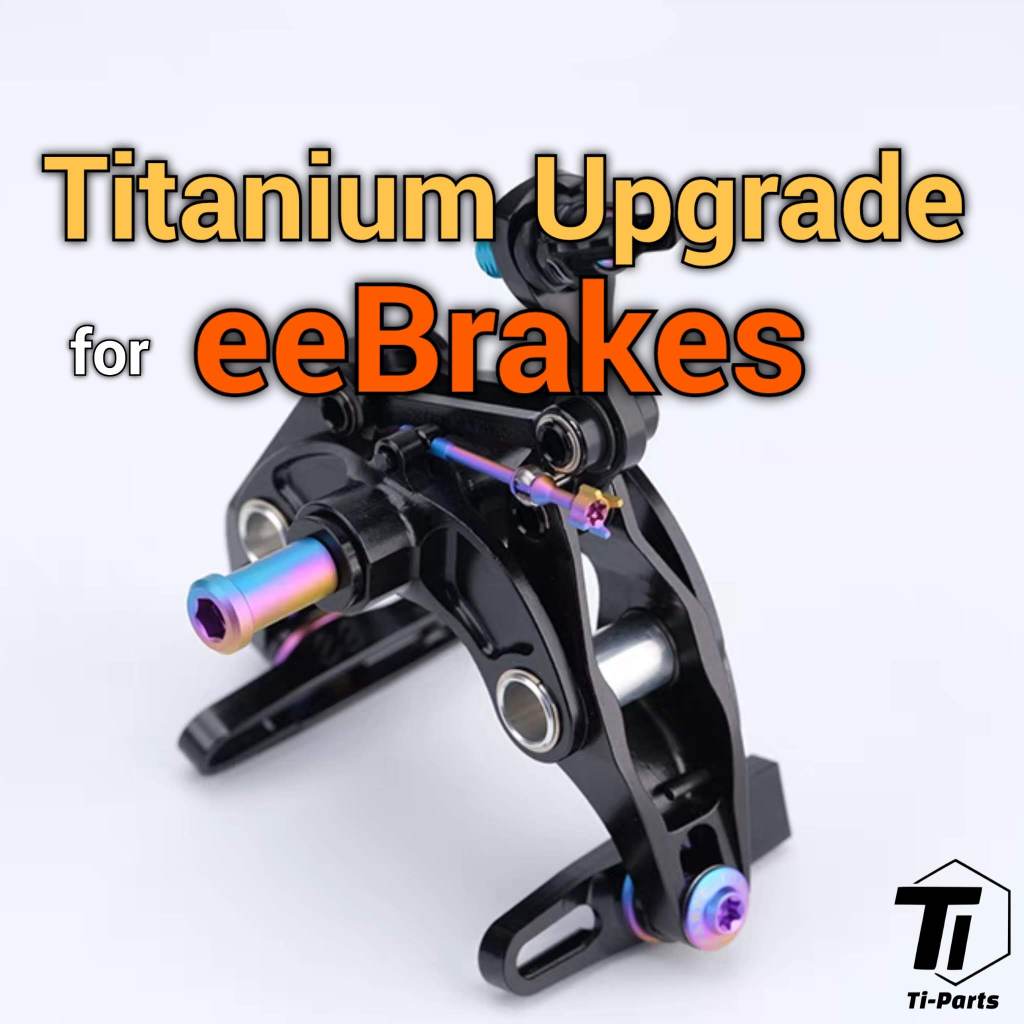 鈦 eeBrakes 升級套件 |適用於 Cane Creek 超輕量輪圈煞車 G4 |布朗普頓| 5級鈦螺栓