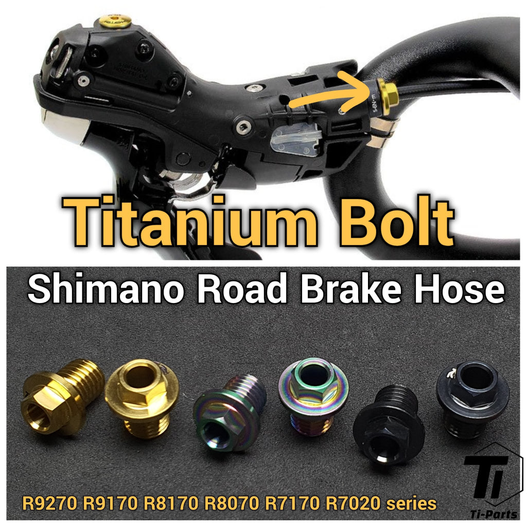Titanium Bolt til Shimano Road Disc Bremseslangeskrue | 9270 9170 8170 8070 7170 7020 Hydraulisk skivebremse på vej