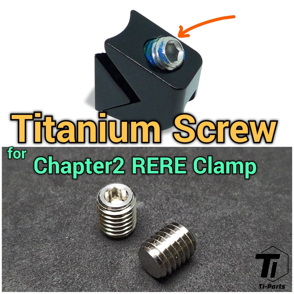 Tornillo de titanio para abrazadera de tija de sillín Chapter2 RERE | Tornillo de cuña para tija de sillín | Perno de titanio grado 5 Singapur
