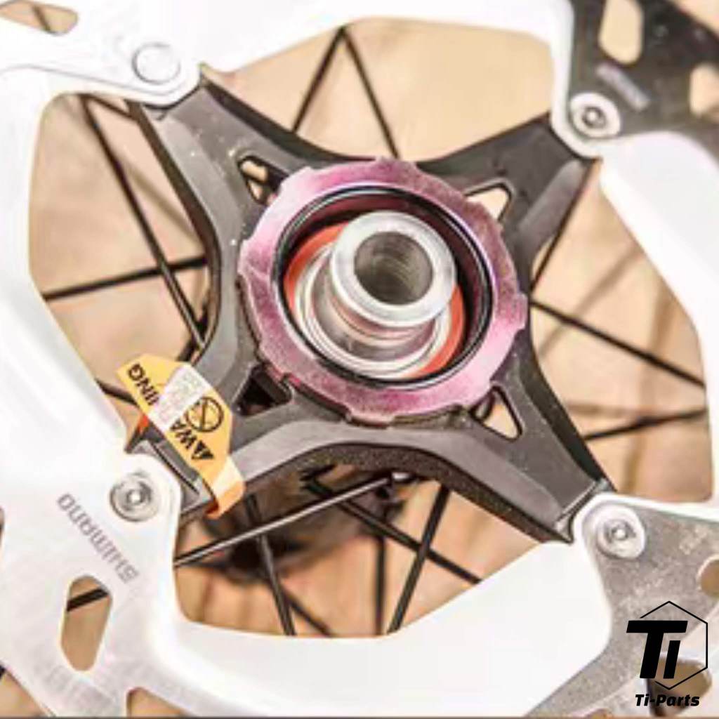 Anel Centerlock Campy de titânio para conjunto de rodas BORA Ultra WTO Fulcrum Hyperon | Campagnolo Carbon Racing Zero | Peito grau 5