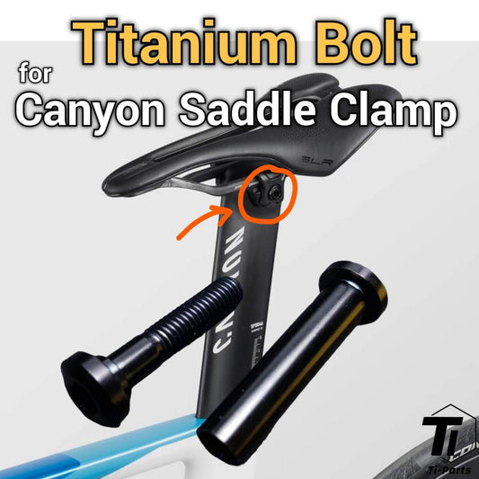 Perno de titanio para tornillo de tija de sillín con abrazadera de sillín Canyon | Aeroad | Tornillo de titanio grado 5 Singapur