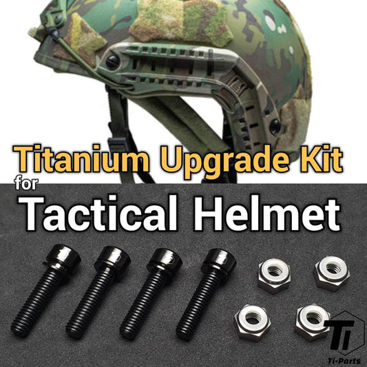 Kit de atualização de parafuso de titânio para capacete tático | Antiferrugem | Parafuso de titânio grau 5 Singapura