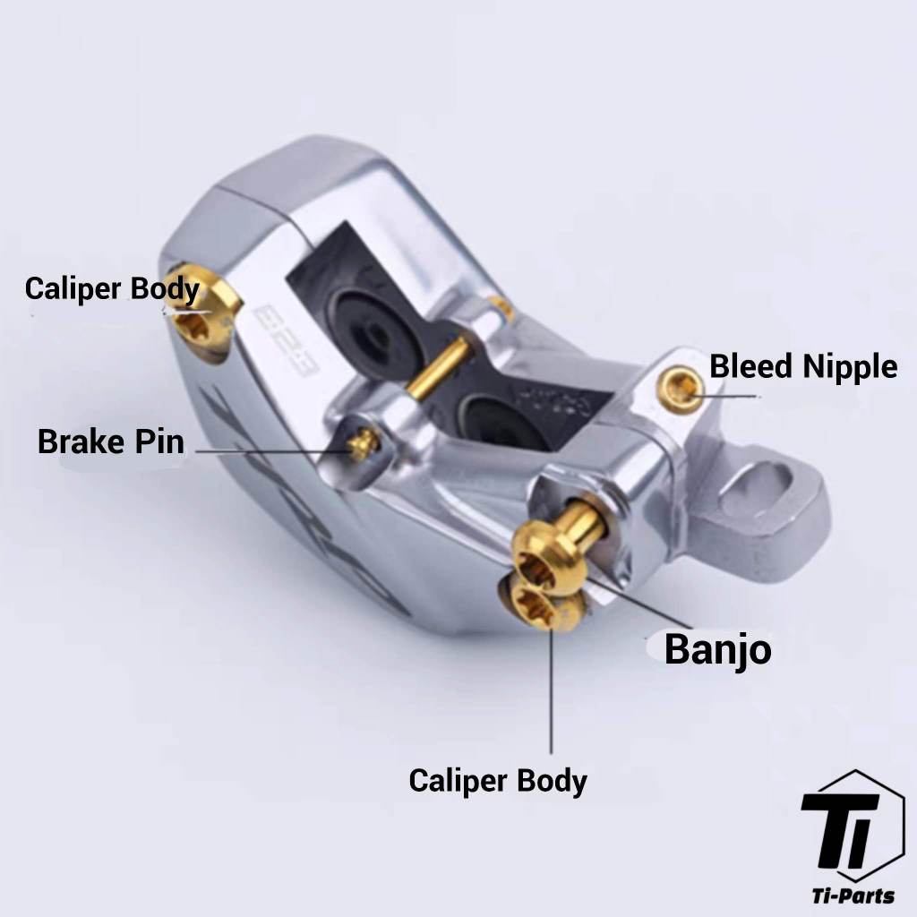 Titanium TRP DHR EVO Upgrade Kit | Tektro bremsegreb Caliper Bolt Screw Ti Grade 5 Singapore