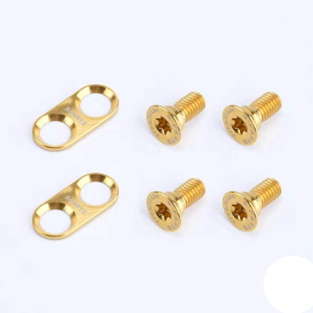 Titanium SPD Cleat Screw Plate Shimano MTB Shoe Cleat Upgrade Kit Ti Parts Titanium