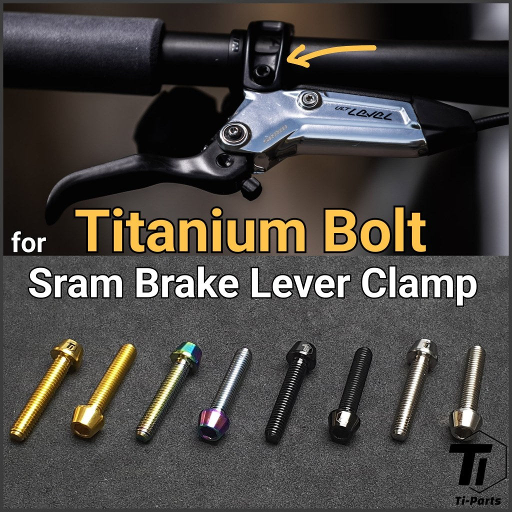 Titanium Sram MTB Brake Lever Clamp | For  Ultimate Level T Code R RSC Guide RS G2 Code Tiparts | Bolt Screw Nut Mainten