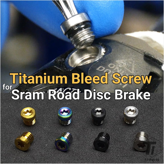 Tornillo de purga de palanca de cambios Sram Road de titanio | Prueba de corrosión hidráulica del reemplazo del tornillo de sangría del freno de disco