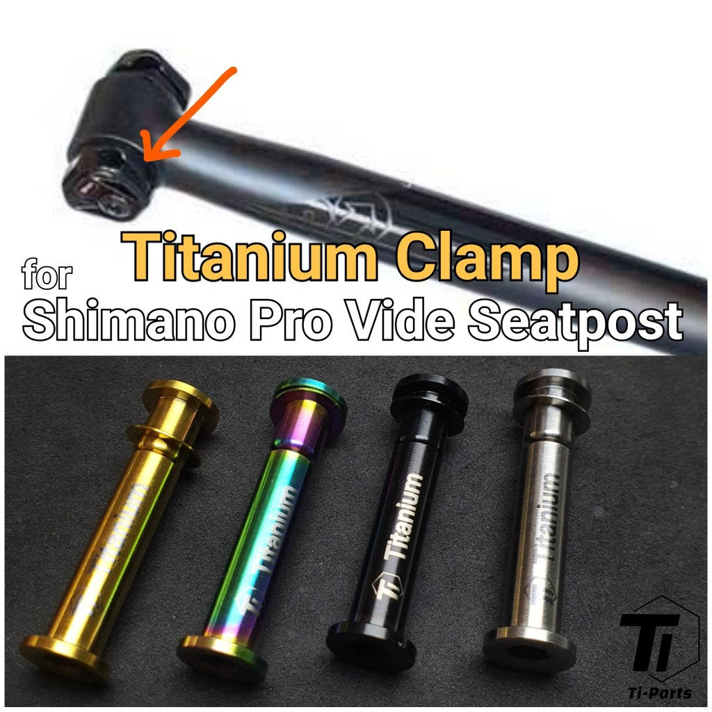 Titanium Shimano PRO Vibe Di2 Side Clamp Bolt | Pro Saddle Sideclamp Seatpost Clamp Screw Kit | Maintenance Screw Nut