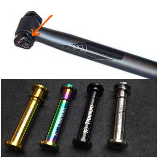 Πλαϊνός σφιγκτήρας Titanium Shimano PRO Vibe Di2 | Κιτ βίδας με σφιγκτήρα καθίσματος με πλευρικό σφιγκτήρα σέλας | Παξιμάδι με βίδα συντήρησης