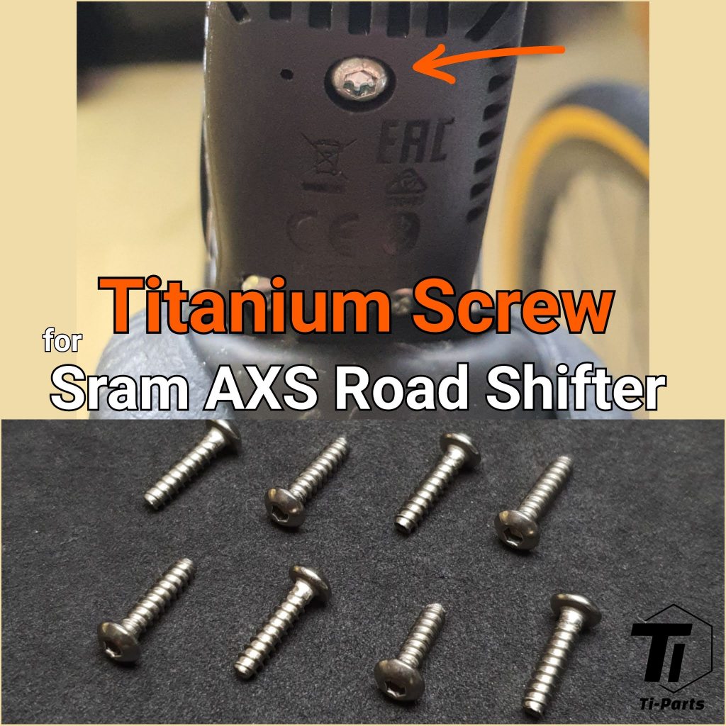 Titanskruv för Sram Road Shifter Body 12s AXS | Red Force Rival APEX | Tiparts Titanium Singapore