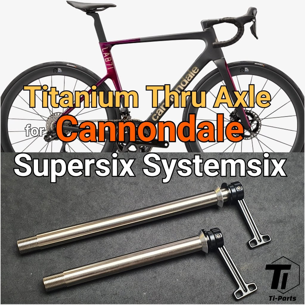 Eje pasante Cannondale Titanium para Supersix Evo System six | Lab71 Hi-Mod Caad SuperSlice Topstone Synapse SuperX