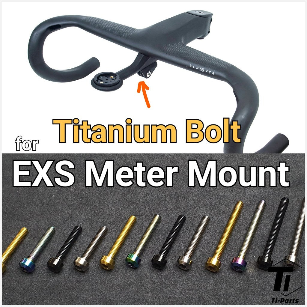 Titanium Bolt för EXS Aerover Dropbar datorfäste | Mätare monteringsskruv | Tiparts Grade 5 Titanium Singapore