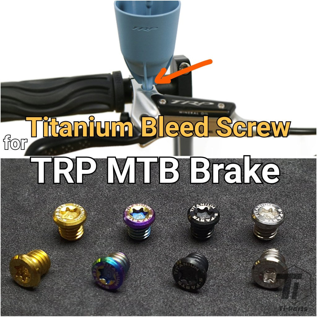Titan-TRP-Entlüftungsschraube für MTB | Für DHR EVO Quadiem G-Spec DH C2.3 G-Spec DHR T910/T912