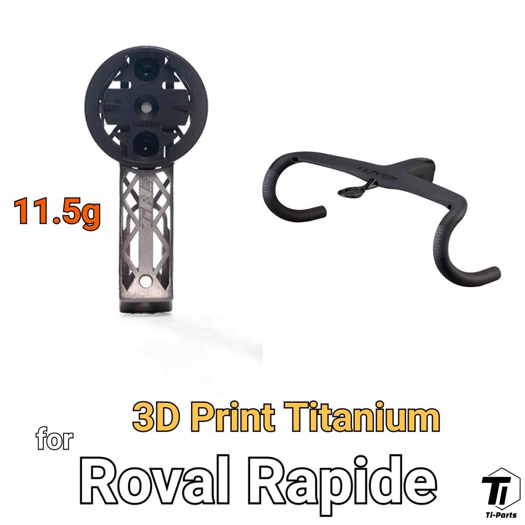 Roval Rapide Титановое 3D-печатное крепление для компьютера Специализированные работы | Кронштейн GoPro Light для Garmin Wahoo Super Lightweigh