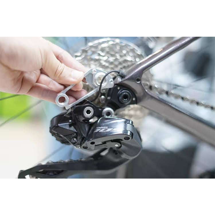 Gancio Deragliatore Posteriore In Lega Di Alluminio CNC Per Bici Con Asse Passante - Compatibile Giant E TCR, Nero