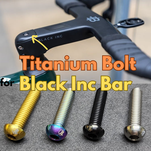 Black Inc Titanium Screw for Stem Cap | Factor Ostro VAM Integrated Handlebar M6 Button Head