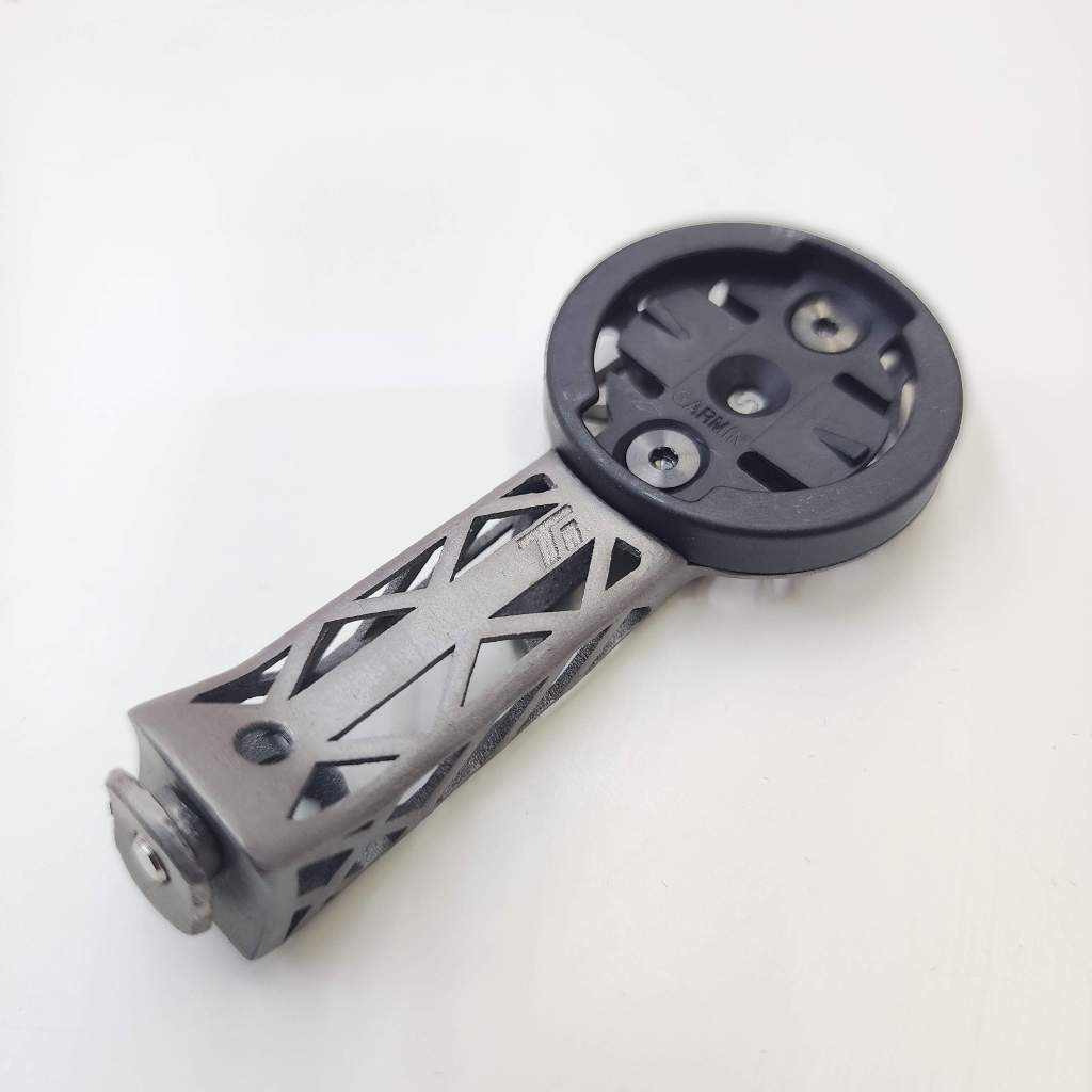 THM Tibia Stem Titanium 3D Print Computer Mount | GoPro Light Bracket for Garmin Wahoo Lightweight